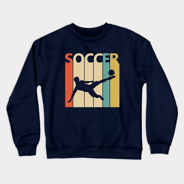 Vintage Retro Soccer Player Gift Crewneck Sweatshirt by GWENT